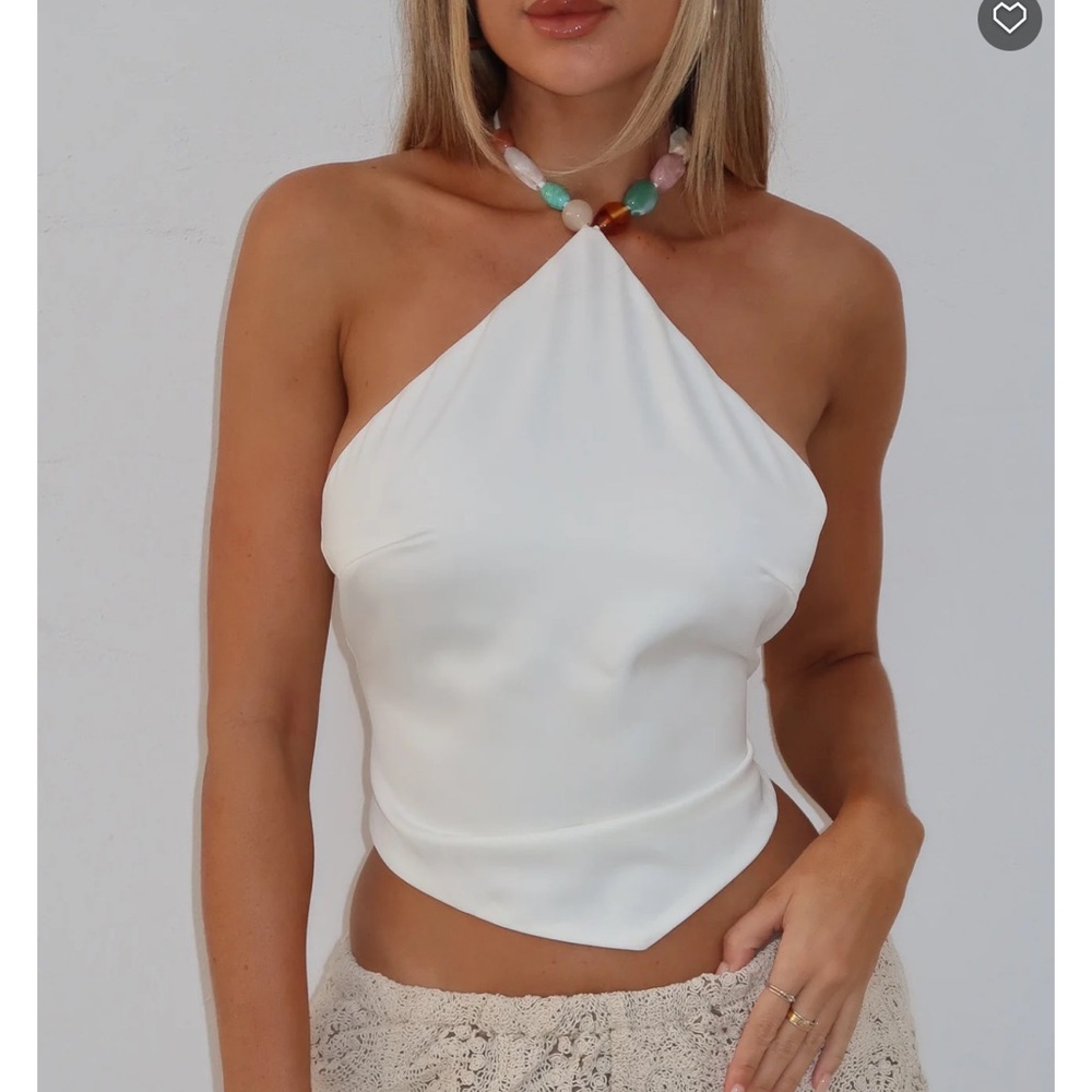 White Fox Boutique wanderlust top in white